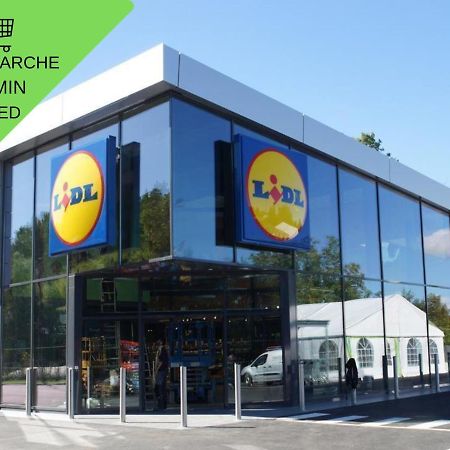 Grand T2 Jardin Wifi Parking Proche Gare Lägenhet Saint-Quentin  Exteriör bild